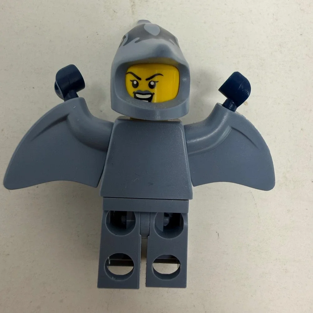 LEGO Series 15 Pterodactyl Suit Girl Minifigure 71011 CMF Gray Dinosaur Figure